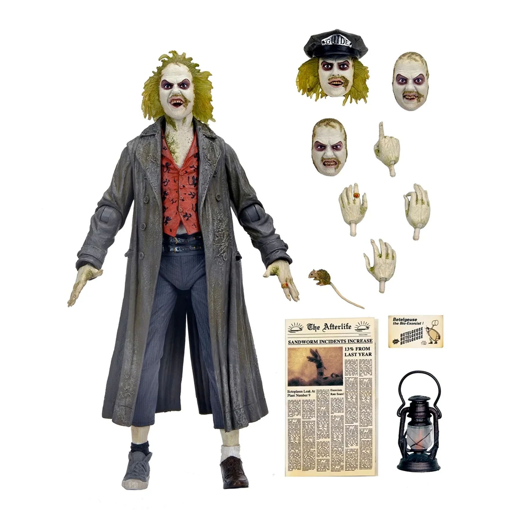 Beetlejuice (1988) - 7" Scale Action Figure - Ultimate Beetlejuice : Tour Guide “The Bio-Exorcist"