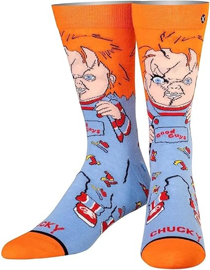 Chaussettes Chucky Film Horreur unisexe, Noir, 43
