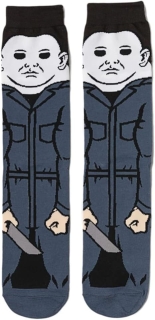 Chaussettes Halloween Michael Myers unisexe, Noir